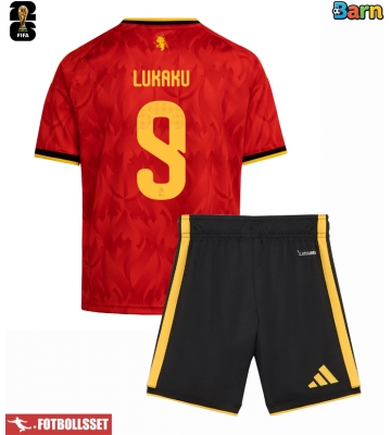 Belgien Romelu Lukaku #9 Hemmatröja Barn VM 2026 Kortärmad (+ Korta byxor)